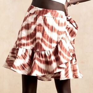 NWOT BANANA REPUBLIC Petite LINEN Wrap Skirt Sz XXS
